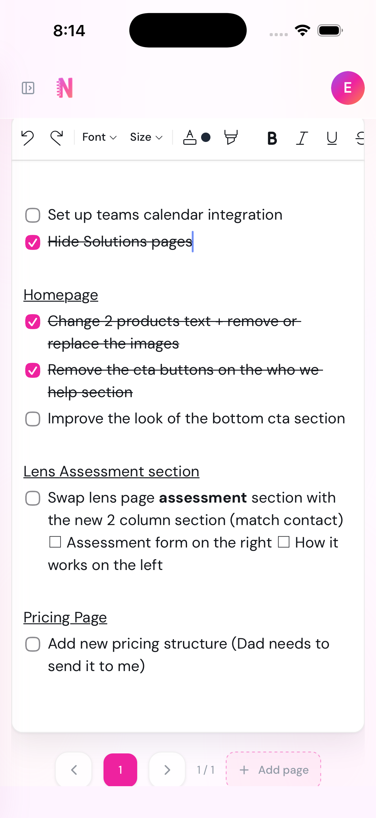 App screenshot